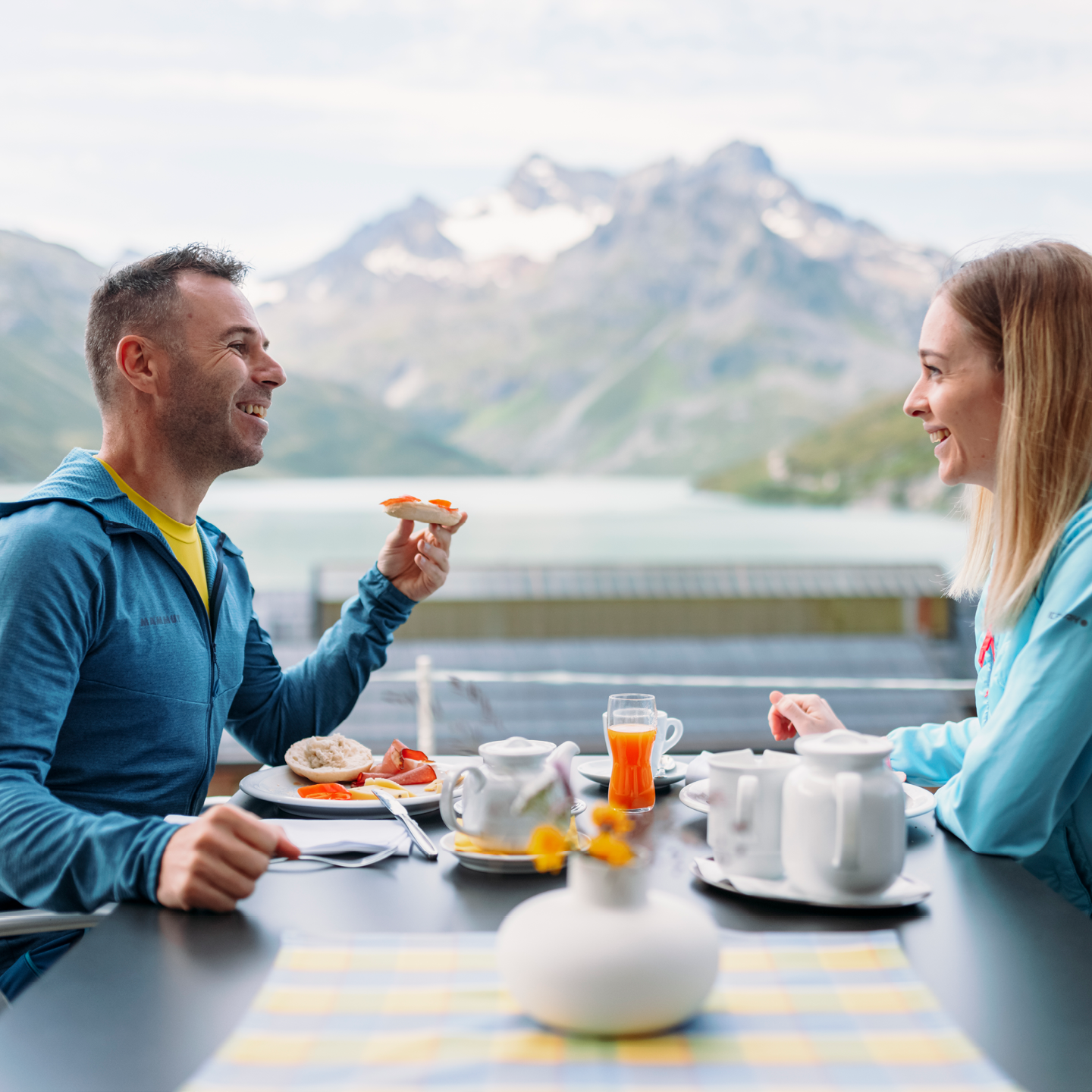 Paar auf der Silvretta-Bielerhöhe